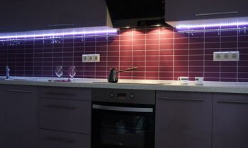 Светодиодная подсветка на кухне